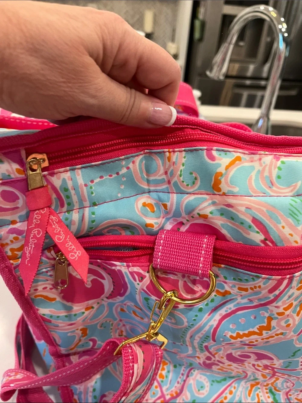 Lilly Pulitzer vibrant swirl